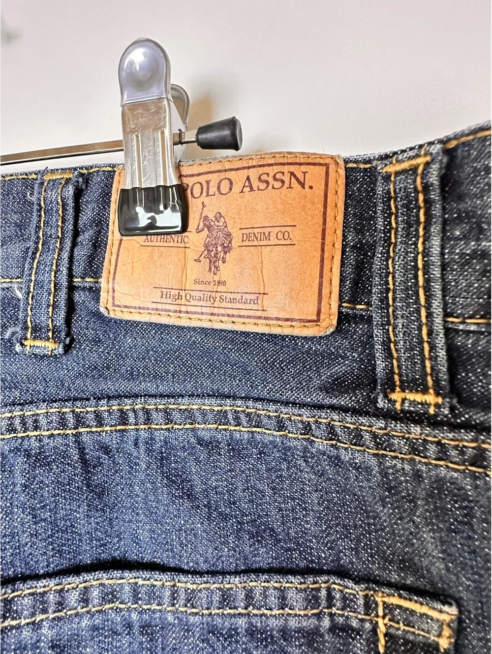U.S. Polo Assn Men’s Jeans 38x30 Blue Denim Straight Leg Classic Fit